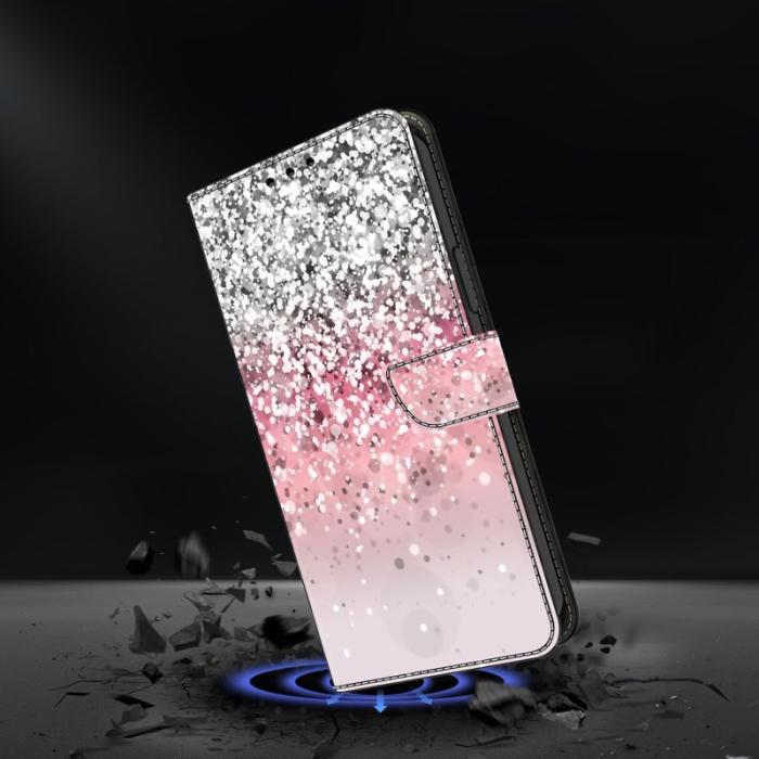 OEM - Samsung Galaxy S26 Fodral Magnetisk Stängning 3D Mönster Äkta Läder - Gradient