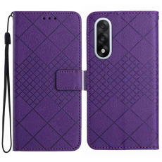 A-One Brand - OnePlus Nord 5 Plånboksfodral Litchi Imprint - Mörklila