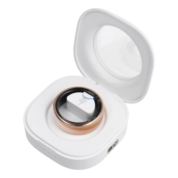 OEM - Smart Ring Med Laddningsbox - Storlek 7 (17.3mm)  - Guld