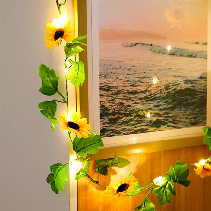 OEM - Ljusslingor 6.56ft Vattentät Flower Shaped Hängande 20LEDs