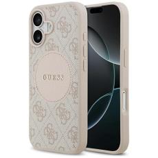 Guess - Guess iPhone 17 Mobilskal MagSafe 4G Circle Classic Logo - Rosa