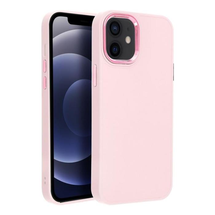 OEM - iPhone 12 Mini Mobilskal Frame - Rosa