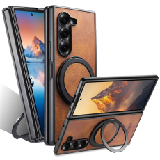SUTENI - SUTENI Galaxy Z Fold 7 Mobilskal MagSafe G3 Waxy - Brun