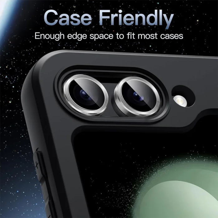 ENKAY - ENKAY Galaxy Z Flip 7 Linsskydd Härdat Glas - Blå