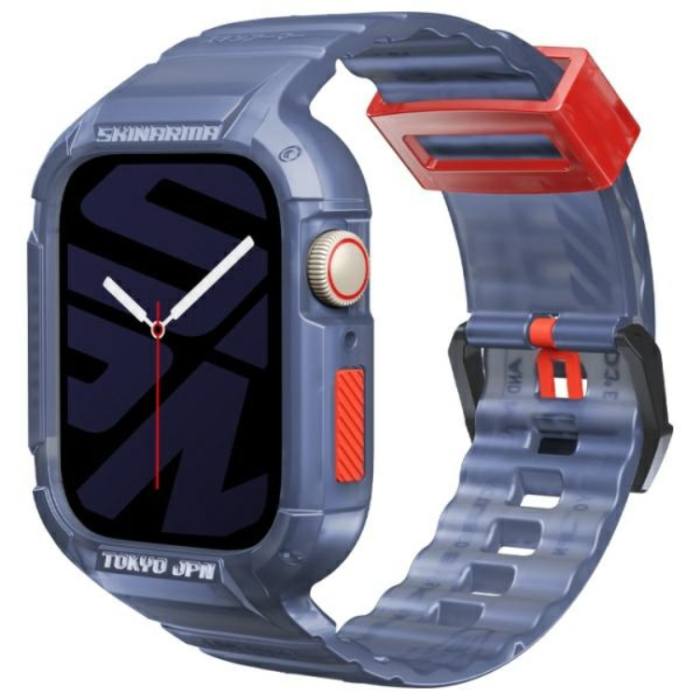 Skinarma - Skinarma Apple Watch (44/45mm) Armband Saido - Mörkblå