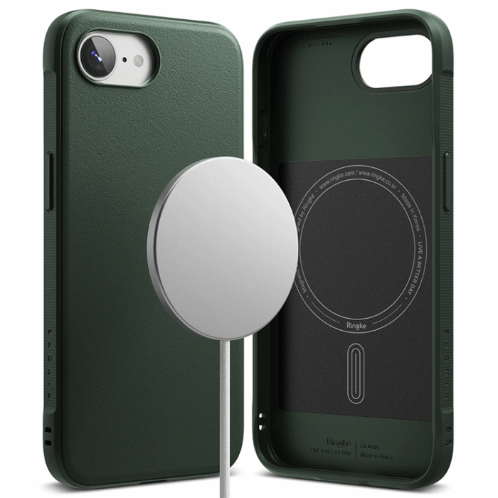 Ringke - Ringke iPhone 16e Mobilskal Magsafe Silikon Magnetic - Grön