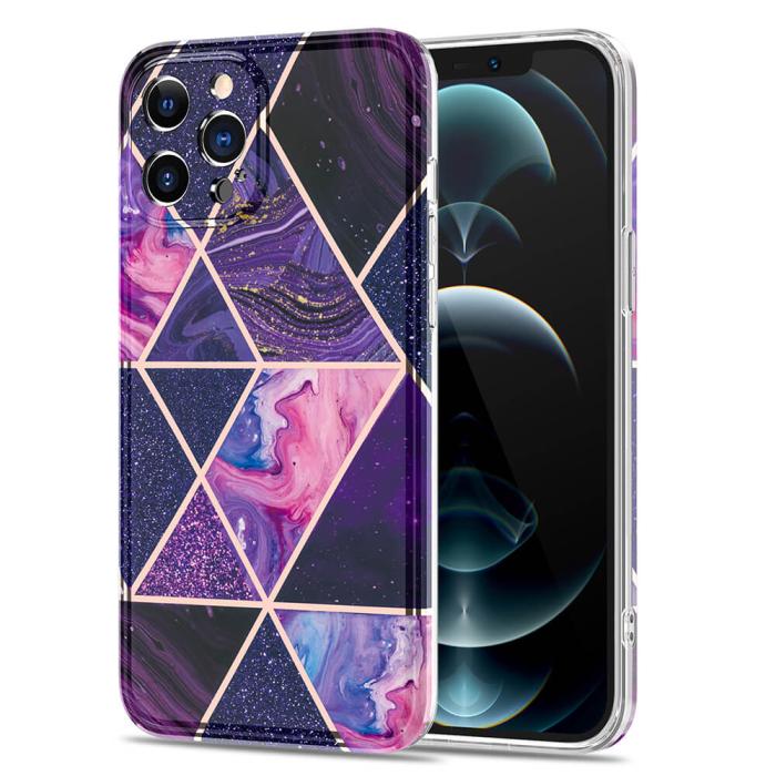 Boom of Sweden - BOOM - Grid iPhone 12 Pro Max Skal - Lila Marmor