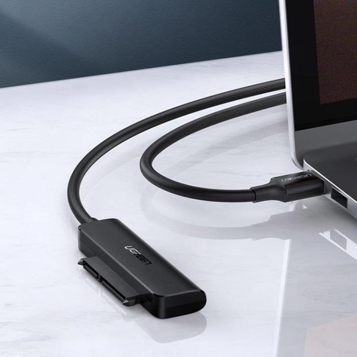 Ugreen - Ugreen Adapter 2.5'' SATA III HDD SSD USB-C 3.2 - Svart