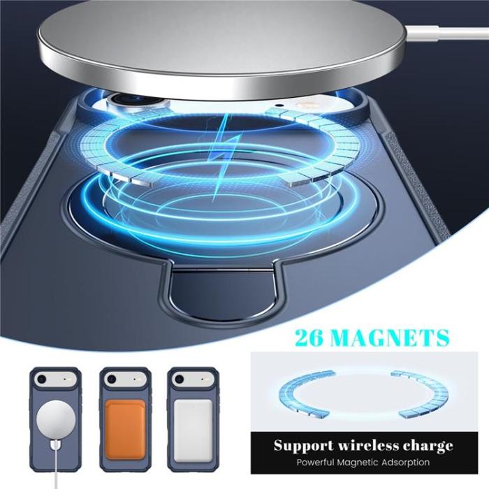 A-One Brand - iPhone Air Mobilskal MagSafe Rotating Kickstand - Sapphire