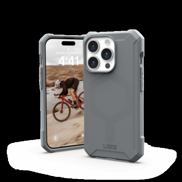 UAG iPhone 15 Pro Mobilskal Magsafe Essential Armor - Silver | 2353 | AlltMobil