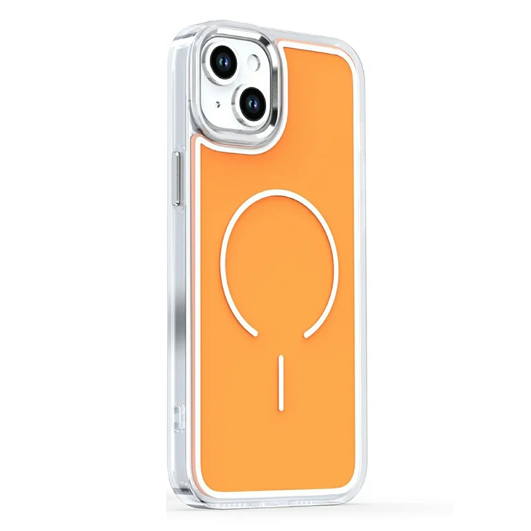 iPhone 15 Mobilskal Magsafe Electroplated - Orange (Orange) | 2353 | AlltMobil