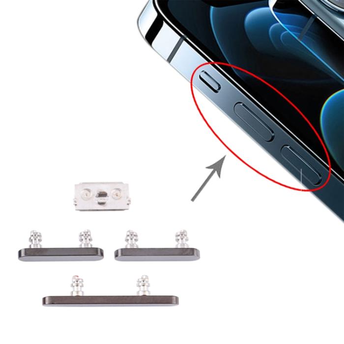 UTGATT1 - iPhone 12 Pro Max Sidoknappar - Grå