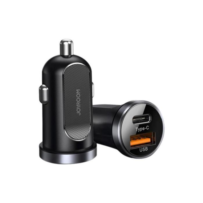 UTGATT1 - JOYROOM C-A08 2-Port Bil Laddare Pd30W/Qc3.0 Svart