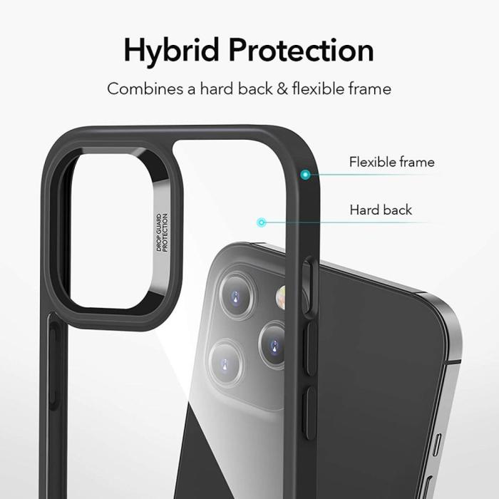 UTGATT1 - ESR Classic Hybrid mobilskal iPhone 12 & 12 Pro - Clear