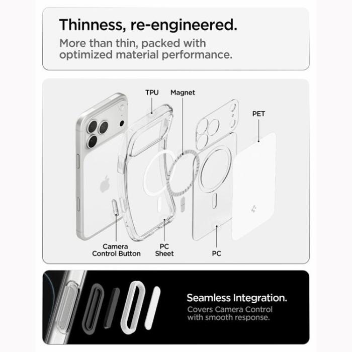 Spigen - Spigen Mobilskal till iPhone 18 Pro Max/17 Pro Max Magsafe Ultra Hybrid T