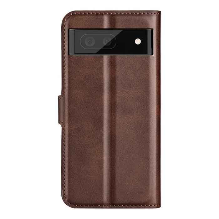 A-One Brand - Google Pixel 6a Plånboksfodral Magnetic Folio Flip - Mörkbrun