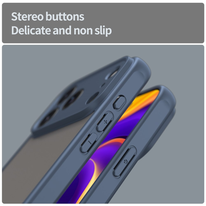 A-One Brand - iPhone 17 Pro Max Mobilskal Frostade krockkuddar Drop Proof