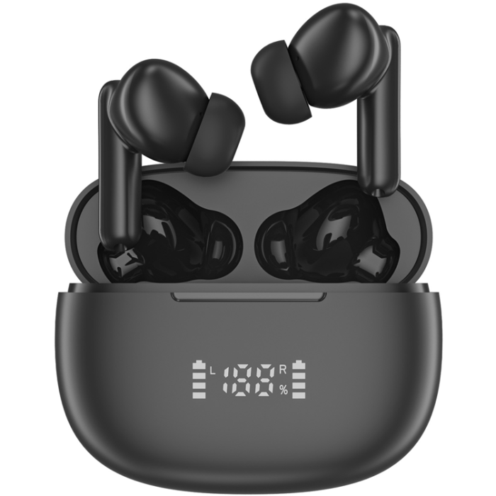 Audeeo - Audeeo Navigator True Wireless LED Earphones - Svart