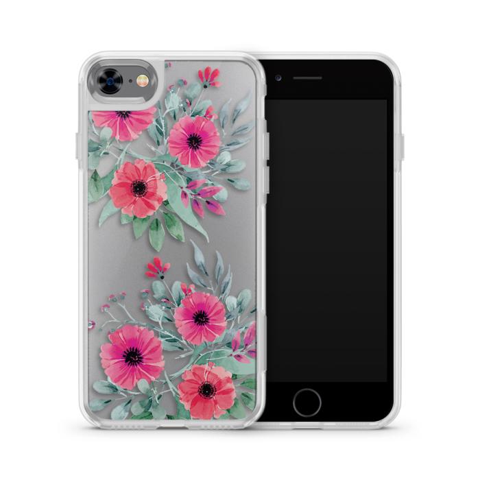 UTGATT5 - Fashion mobilskal till Apple iPhone 7 - Rosa buketter