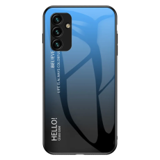 Taltech - Galaxy A14 Mobilskal Flexibelt - Gradient Blå Svart