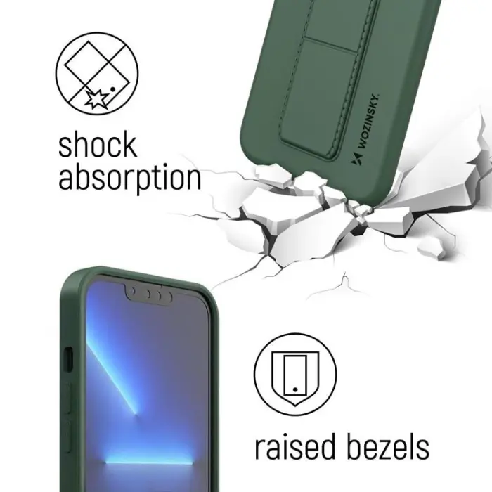 Wozinsky - Wozinsky Galaxy A73 Skal Kickstand Silicone - Röd