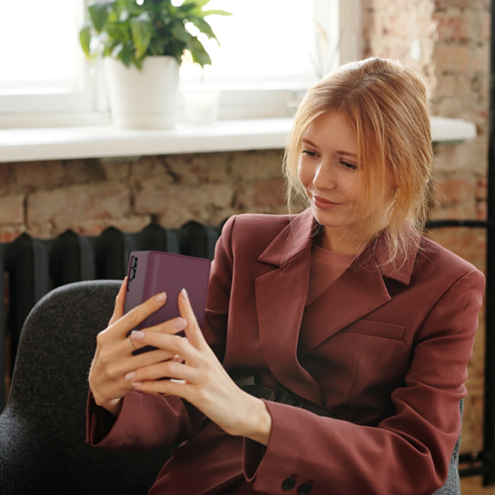 Tech-Protect - Tech-Protect Plånboksfodral För Galaxy A36/A56/A37 5G - Mulberry