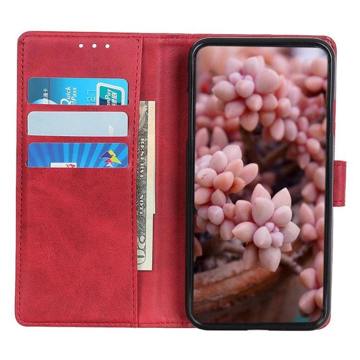 A-One Brand - OnePlus 10T 5G Plånboksfodral Flip Folio - Röd