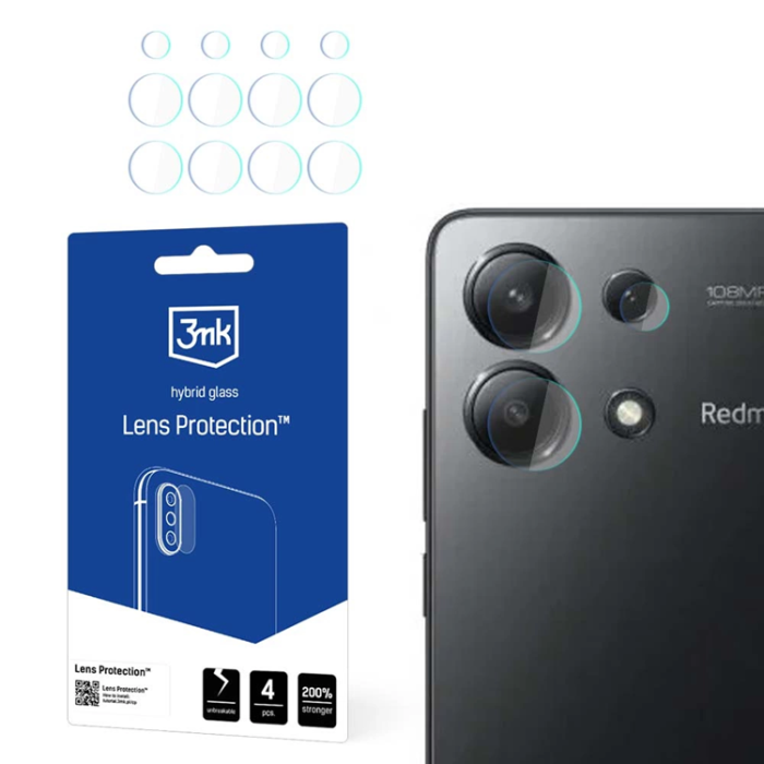3MK - 3MK Xiaomi Redmi Note 13 4G  Kameralinskydd - Transparent