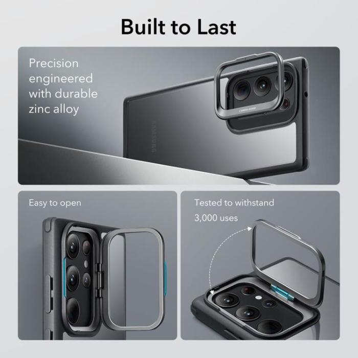 ESR - ESR Galaxy S23 Ultra Skal Classic Kickstand - Clear/Svart