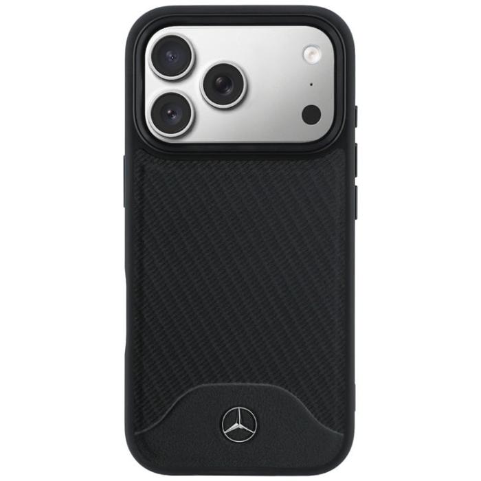 Mercedes - Mercedes Mobilskal För iPhone 17 Pro Max MagSafe Wood Effect - Svart