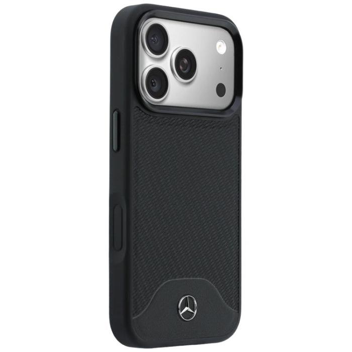 Mercedes - Mercedes Mobilskal För iPhone 17 Pro Max MagSafe Wood Effect - Svart