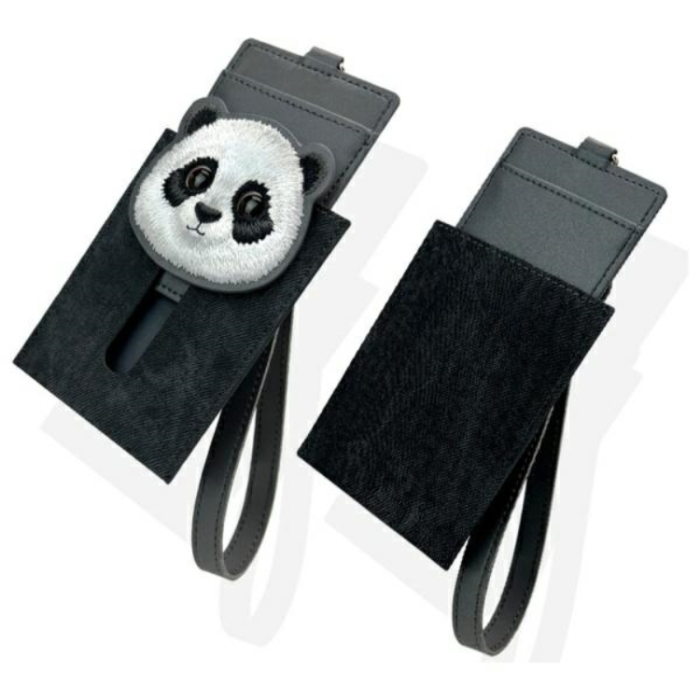 NIMMY - Nimmy Korthållare Big Eyed Pet 2.0 Panda - Svart