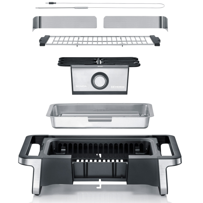 Severin - Severin Elgrill m.ben 500°C Senoa digital PG8118