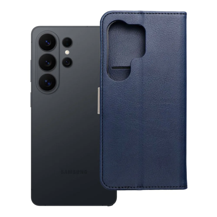 A-One Brand - Plånboksfodral För Galaxy S26 Plus Split - Marinblå/Cream
