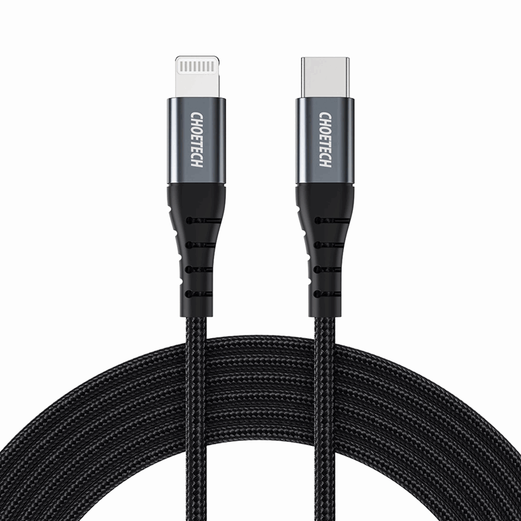Choetech USB-C till Lightning kabel MFi 480Mb/s 3A 2m | 3541 | AlltMobil