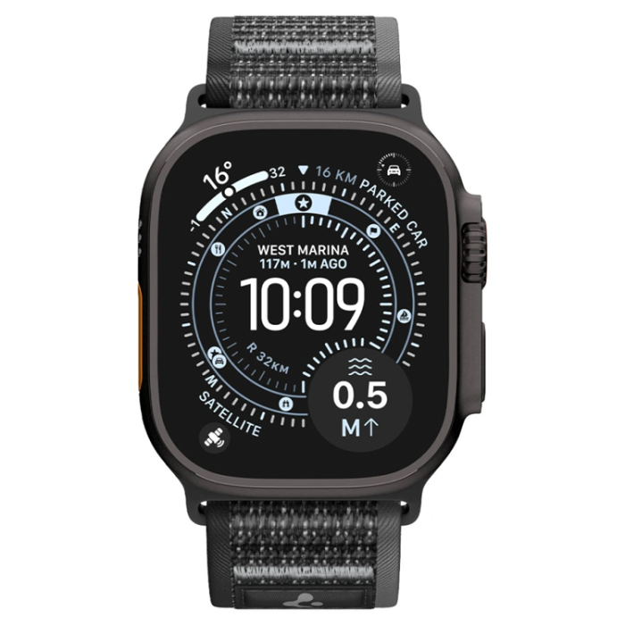 Spigen - Spigen Armband För Apple Watch (44/45/46/49mm) Athlet Air 2 - Svart