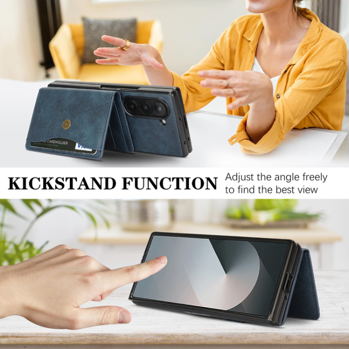 A-One Brand - Galaxy Z Fold 7 Mobilskal MagSafe Detachable Korthållare Kickstand