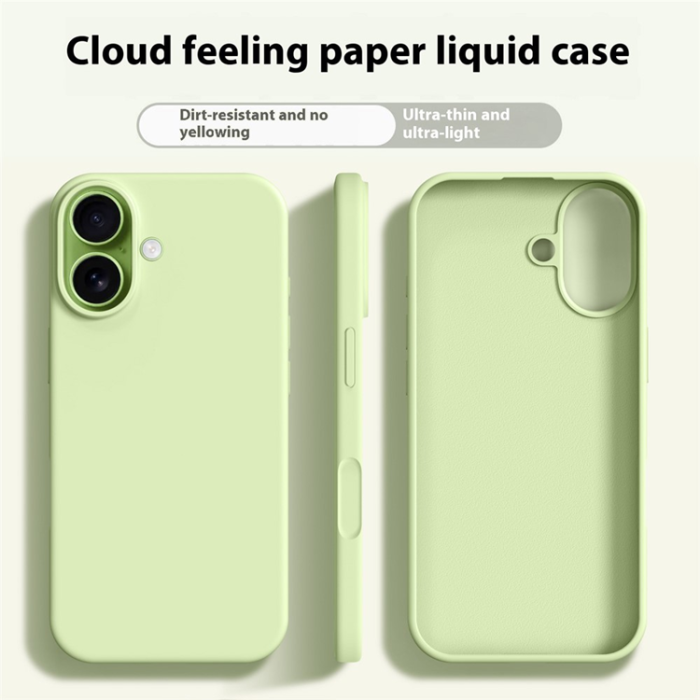 A-One Brand - iPhone 17 Mobilskal Anti-Scratch Silikon+PC - Avokadogrön