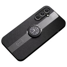 KADEM - KADEM Mobilskal till Samsung Galaxy A55 5G Anti-drop Ring Kickstand - Svart