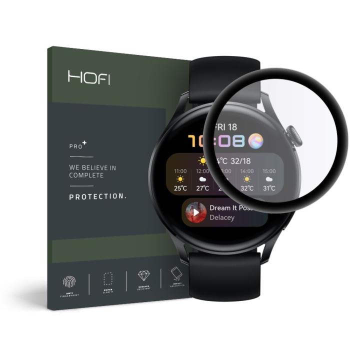 UTGATT1 - Hofi - Hybrid Härdat Glas Huawei Watch 3 46mm - Svart