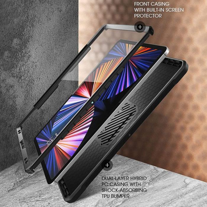 SupCase - SupCase Unicorn Beetle Pro iPad Pro 12.9 2021 Skal - Svart