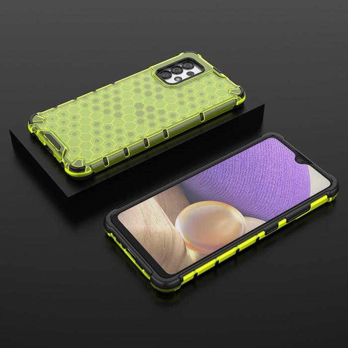 Ruhtel - Honeycomb Armor Bumper Skal Galaxy A32 4g - Grön