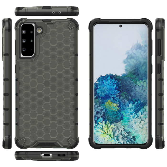 OEM - Honeycomb Armor Bumper Skal Galaxy S21 Plus 5g - Svart