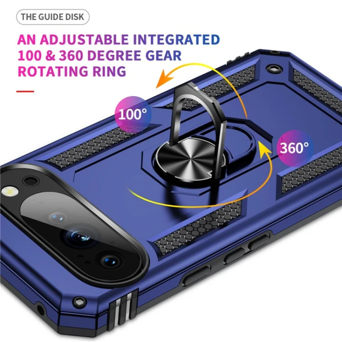 A-One Brand - Google Pixel 10/10 Pro Mobilskal Kickstativ - Blå