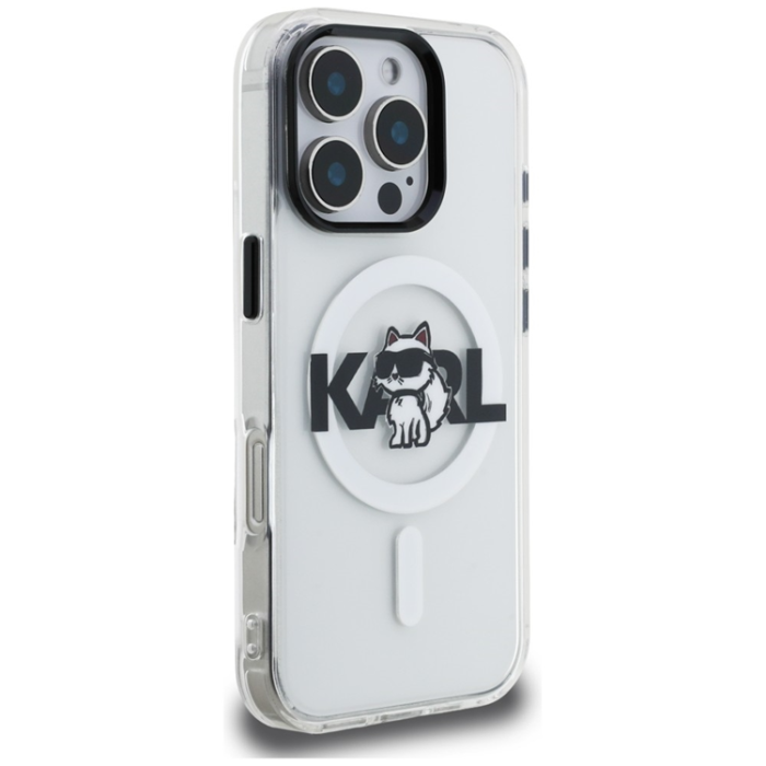 KARL LAGERFELD - KARL LAGERFELD Mobilskal För iPhone 16 Pro MagSafe IML Choupette Sketch