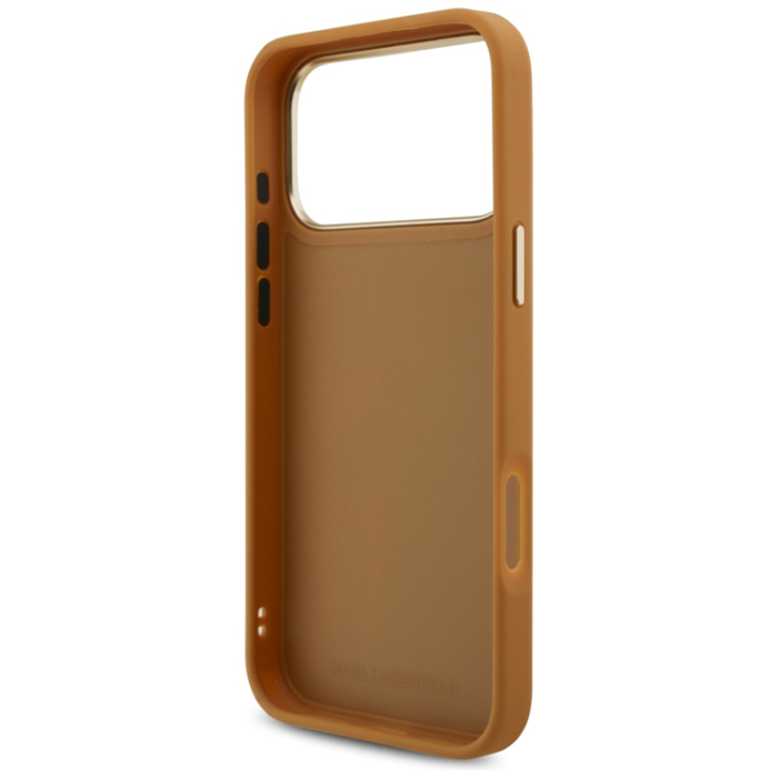 KARL LAGERFELD - Karl Lagerfeld Mobilskal till iPhone 17 Pro Max Script Logo - Brun