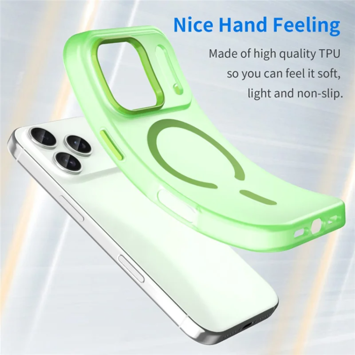A-One Brand - iPhone 17 Pro Max Mobilskal MagSafe Matte Translucent - Grön