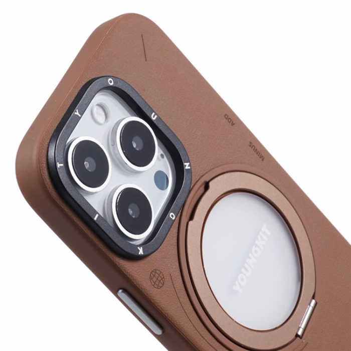 A-One Brand - Youngkit iPhone 16 Pro Max Mobilskal Magafe Rotating Kickstand