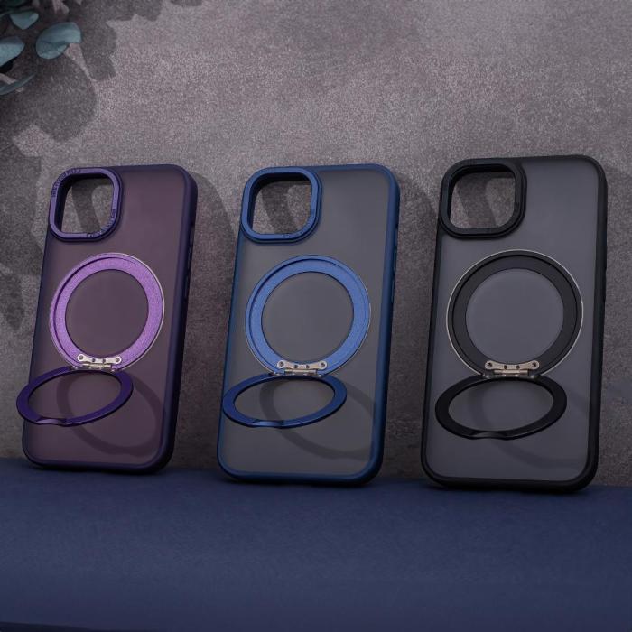 OEM - Mag Ring Roterande Skal iPhone 13 Pro Lila