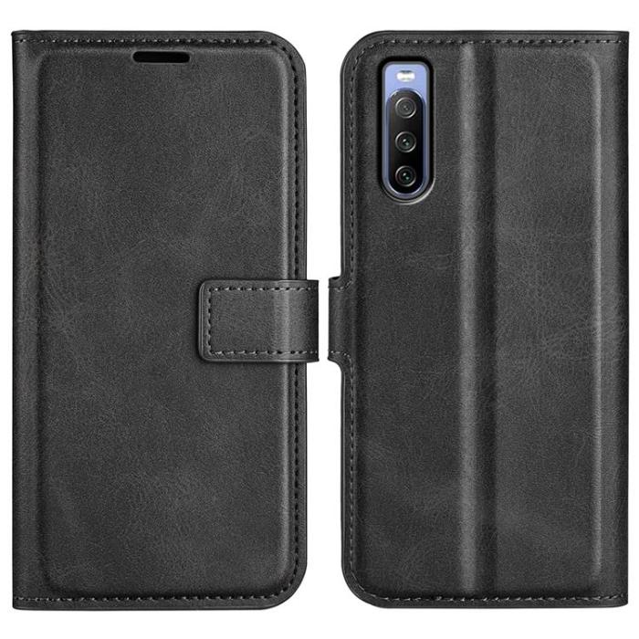 A-One Brand - Sony Xperia 10 IV Plånboksfodral Flip Folio - Svart